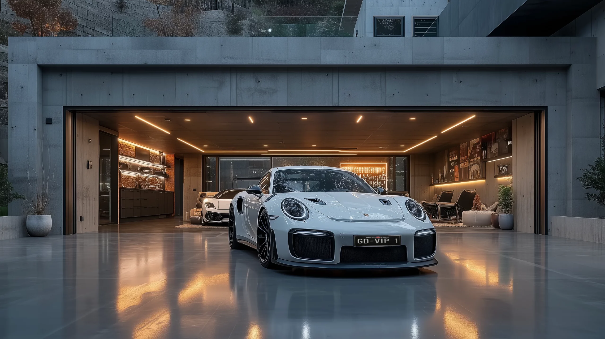 Modernes Garagendesign Puristisch